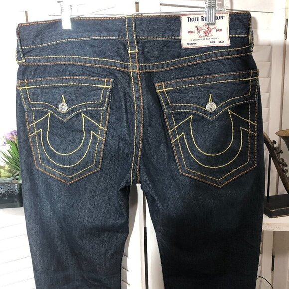 True Religion Ricky Straight Leg Jeans 34x32 - Picture 4 of 14